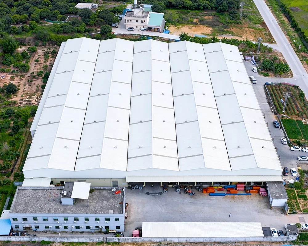 Golden Rack warehouse racking factory aerial photo