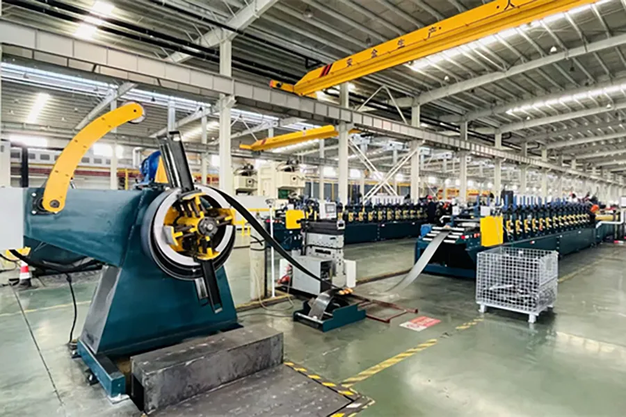 Golden Rack warehouse racking decoiler roll forming line