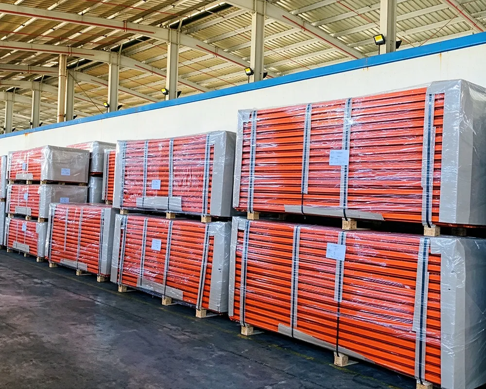 Secure export packing service for warehouse racking systems to prevent shipping damage
