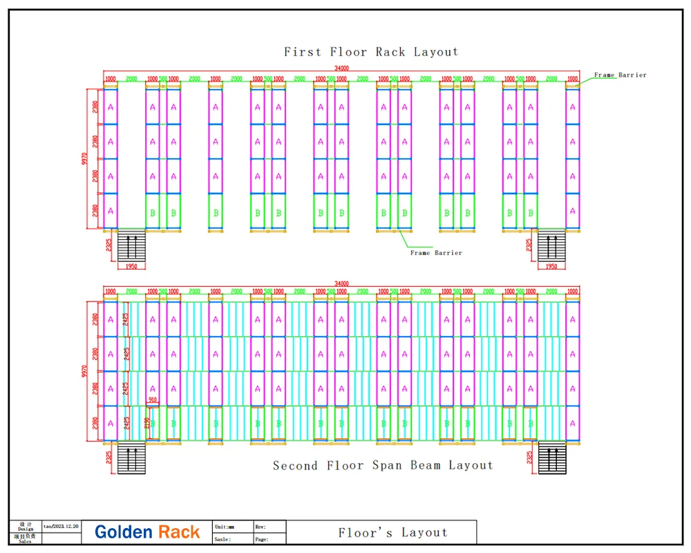 Golden Rack warehouse storage design service